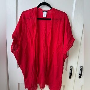Red Kimono Coverup